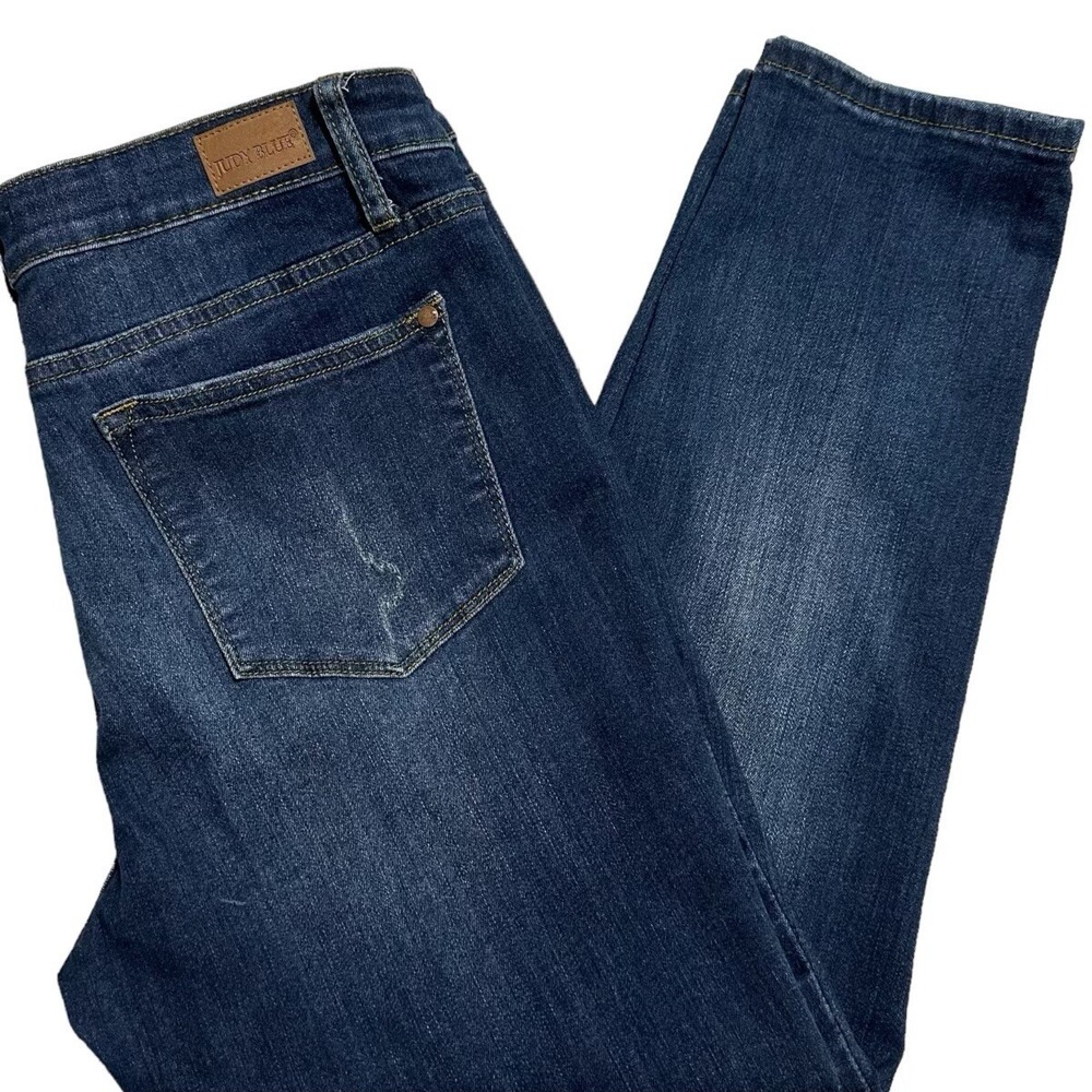 Judy Blue Relaxed Fit Jeans Womens Size 32 Blue Denim Stretch Designer